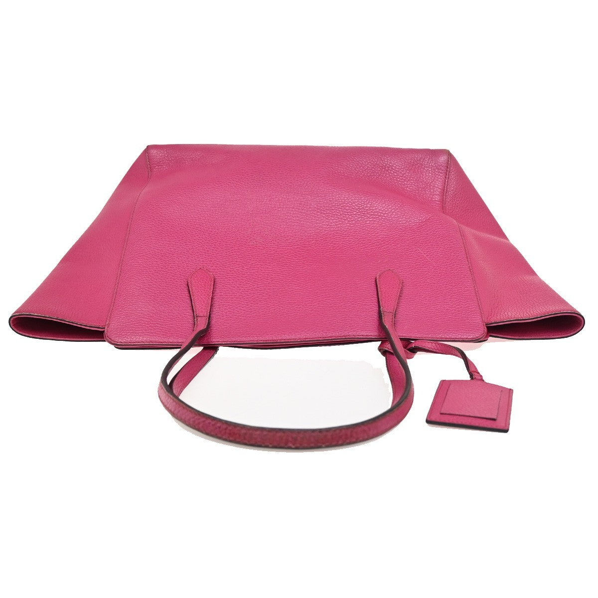 GUCCI Logo Swing Luggage Tag Shoulder Tote Bag Leather Pink GHW Italy 62ZA289