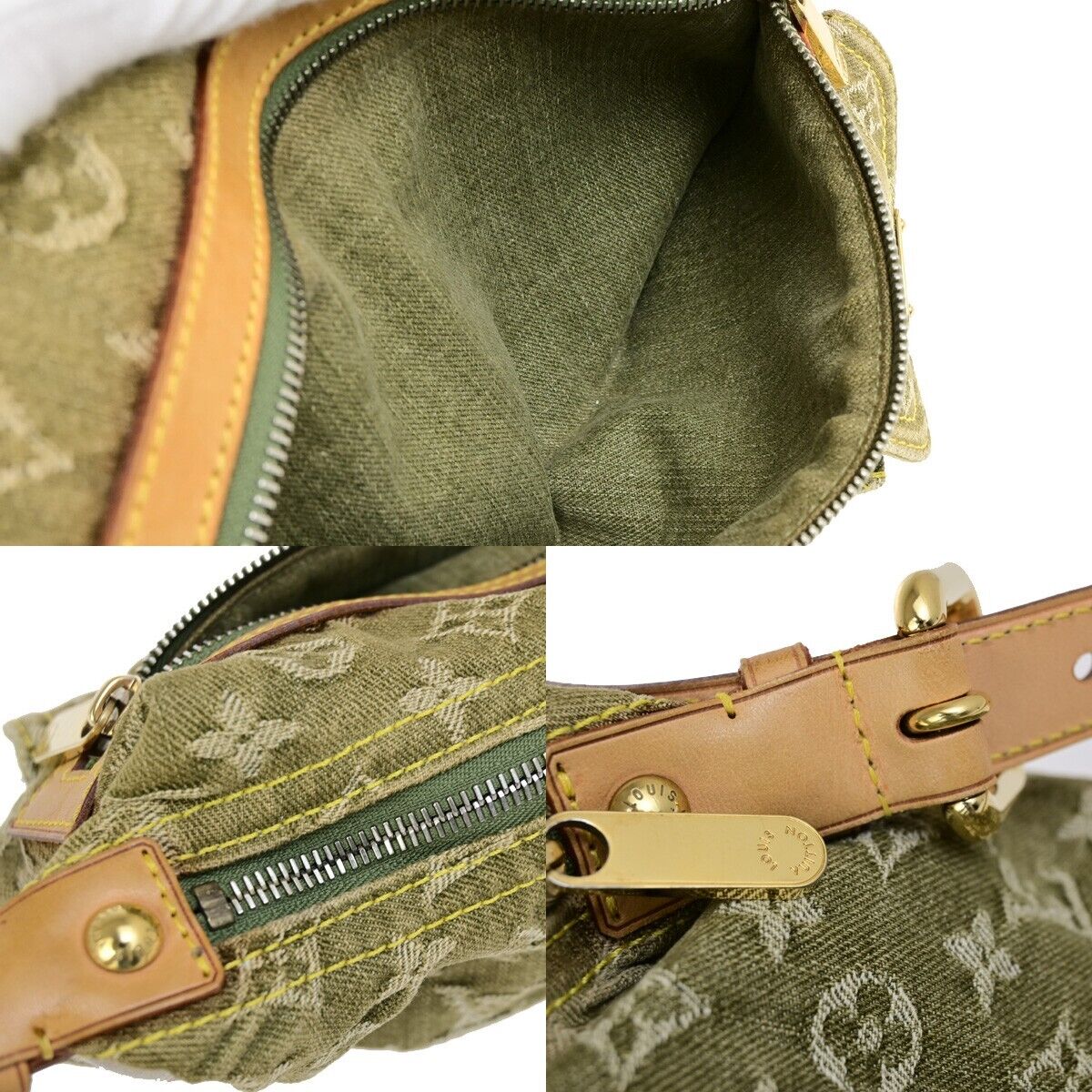 LOUIS VUITTON Baggy PM Shoulder Bag Monogram Denim Leather GN M95213 653RK693