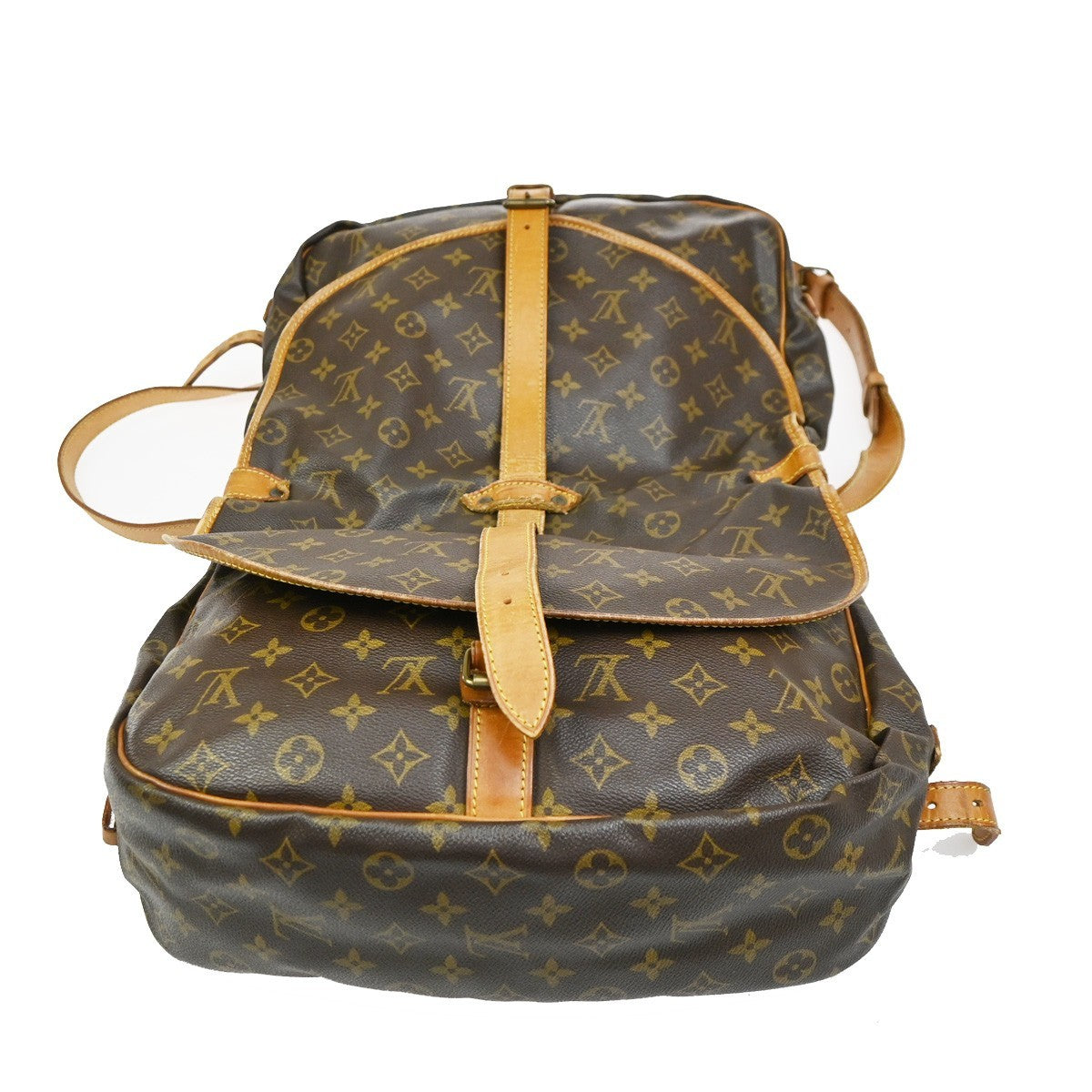 LOUIS VUITTON Saumur 35 Shoulder Bag Monogram Leather BN France M42254 87KC668