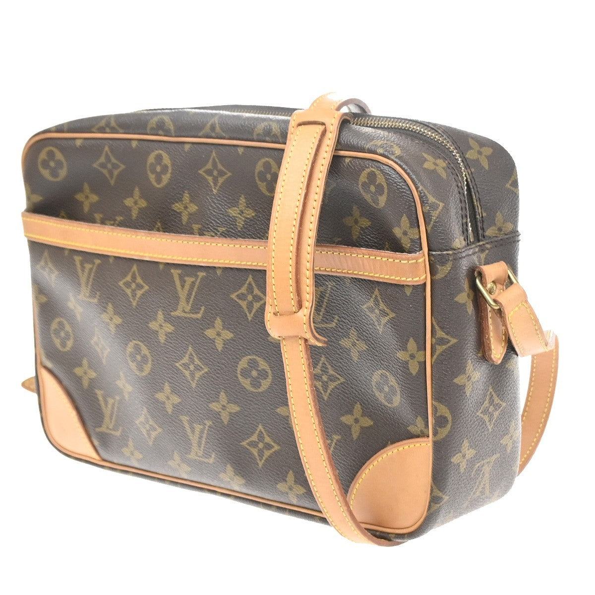 LOUIS VUITTON Trocadero 30 Shoulder Bag Monogram Leather Brown M51272 76SA081