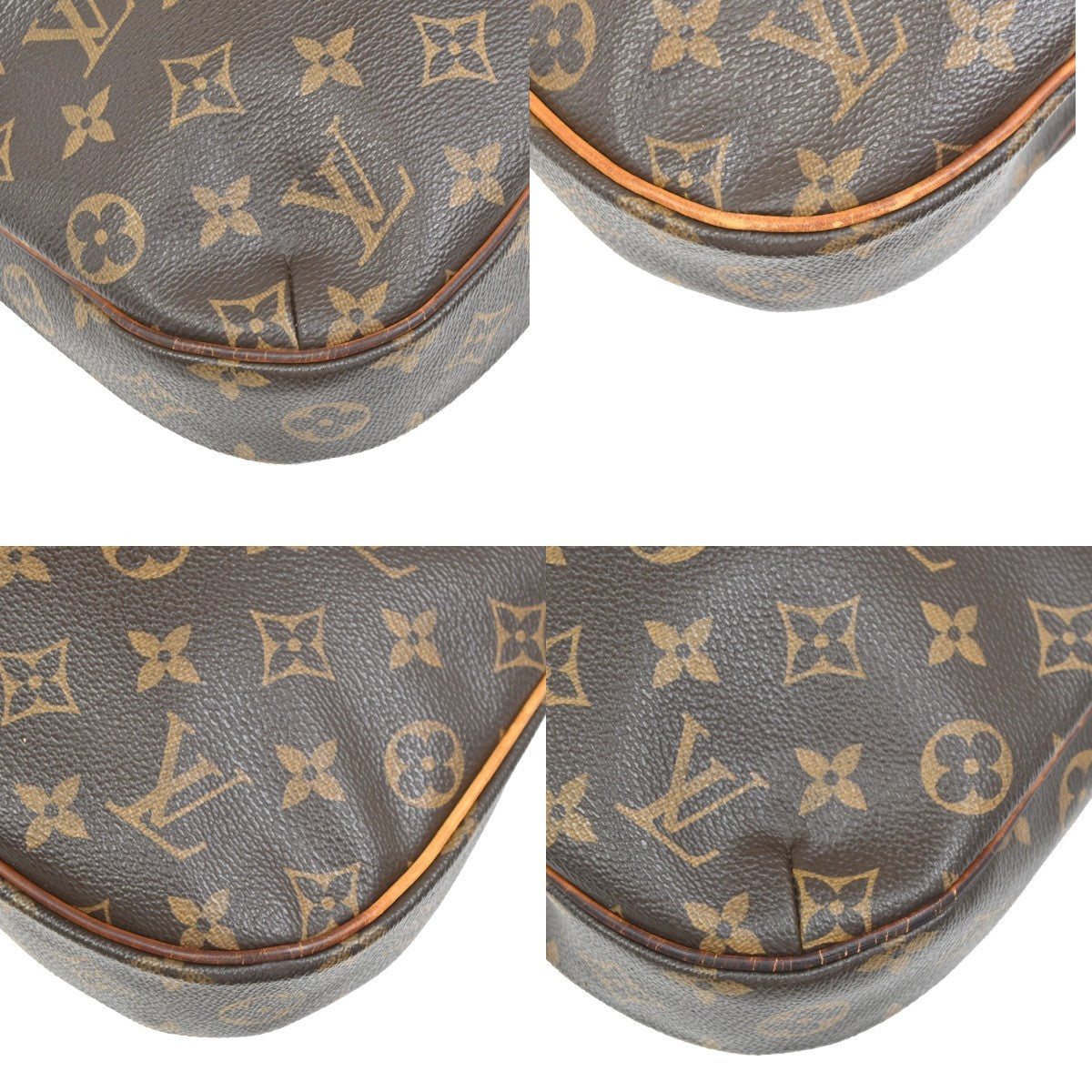 LOUIS VUITTON Odeon PM Shoulder Bag Monogram Leather Brown Spain M56390 76PA063