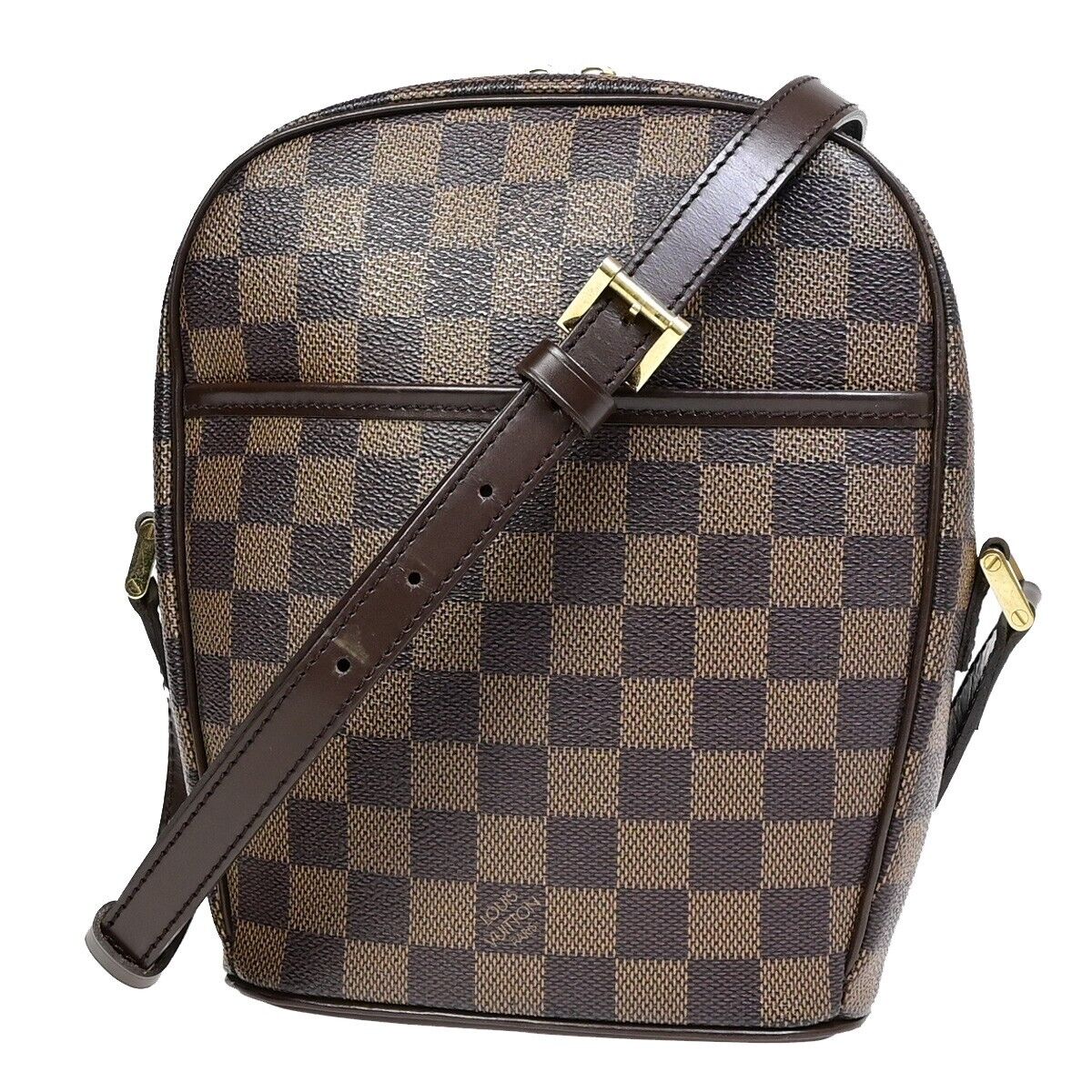 LOUIS VUITTON Ipanema PM Shoulder Bag Damier Ebene Leather Brown N51294 90EB008
