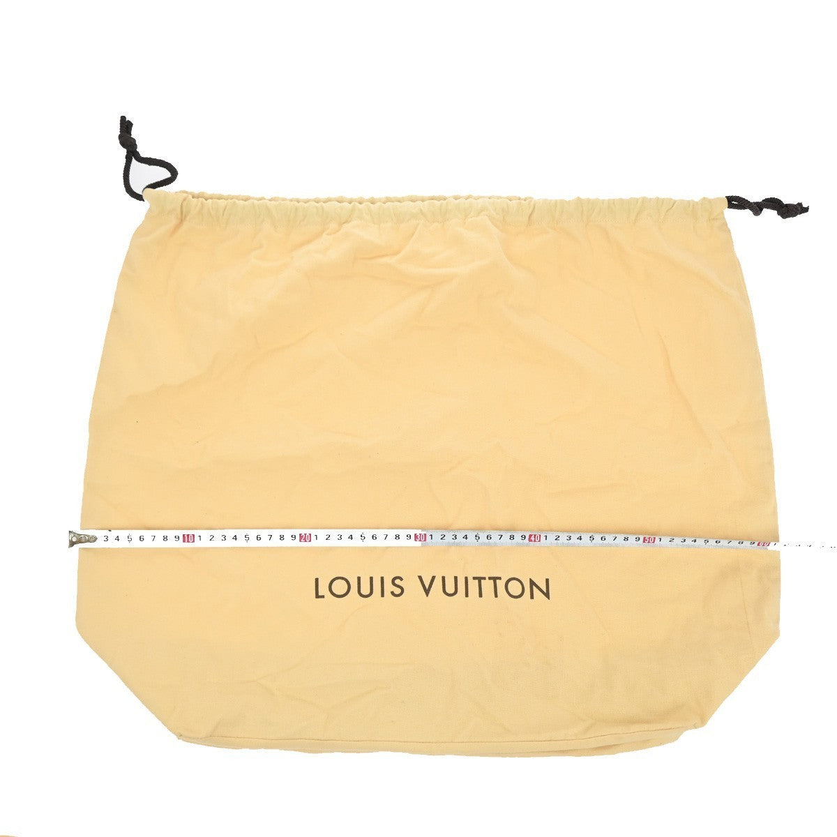 LOUIS VUITTON Logo 10 Set Dust Bag Drawstring Canvas Cotton Beige 09KP029