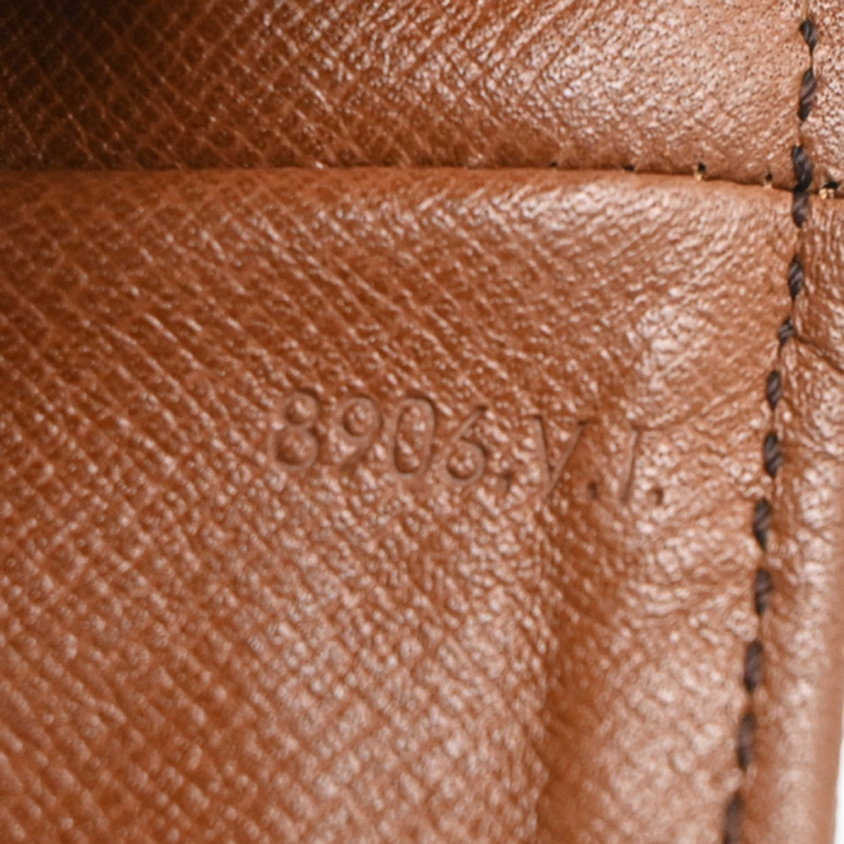 LOUIS VUITTON Chantilly GM Shoulder Bag Monogram Leather Brown M51232 34PA058