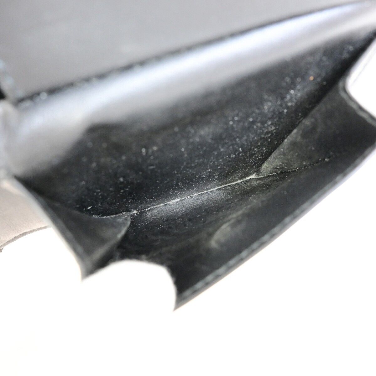 BOTTEGA VENETA Logo Intrecciato Bifold Compact Wallet Leather Black 68FA908