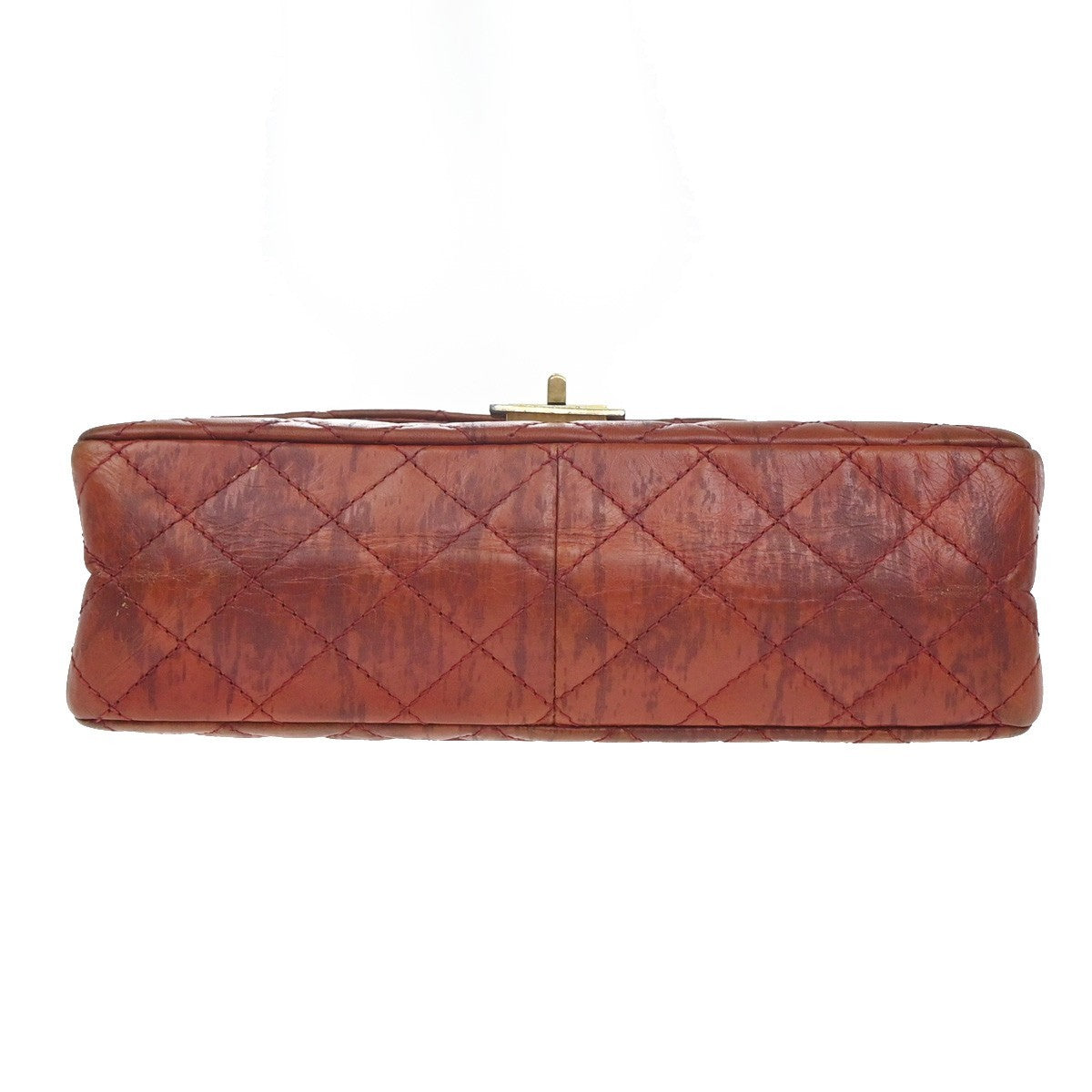 CHANEL Paris-Shanghai 2.55 Double Flap Chain Shoulder Bag Leather Brown 670RL952