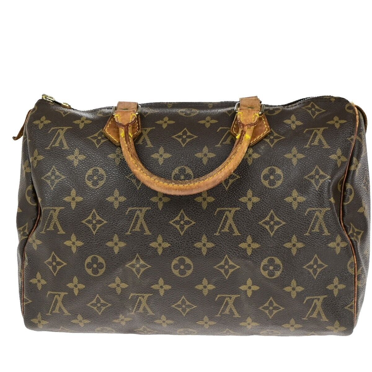 LOUIS VUITTON Speedy 30 Travel Hand Bag Monogram Leather Brown M41526 69ED016