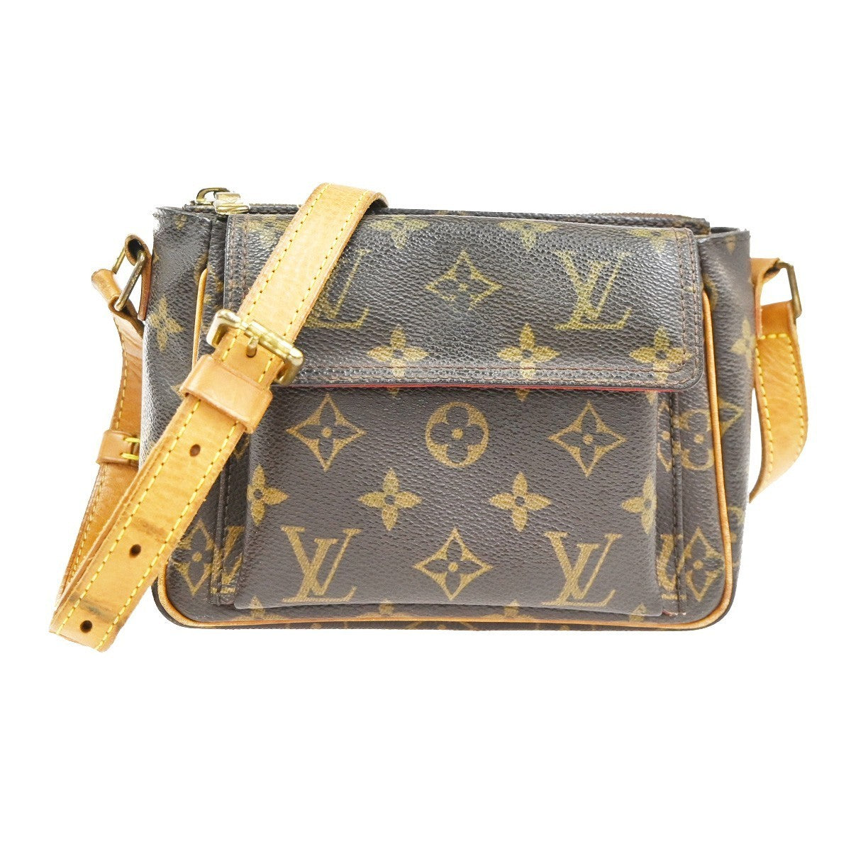 LOUIS VUITTON Viva Cite PM Shoulder Bag Monogram Leather Brown M51165 99TA530