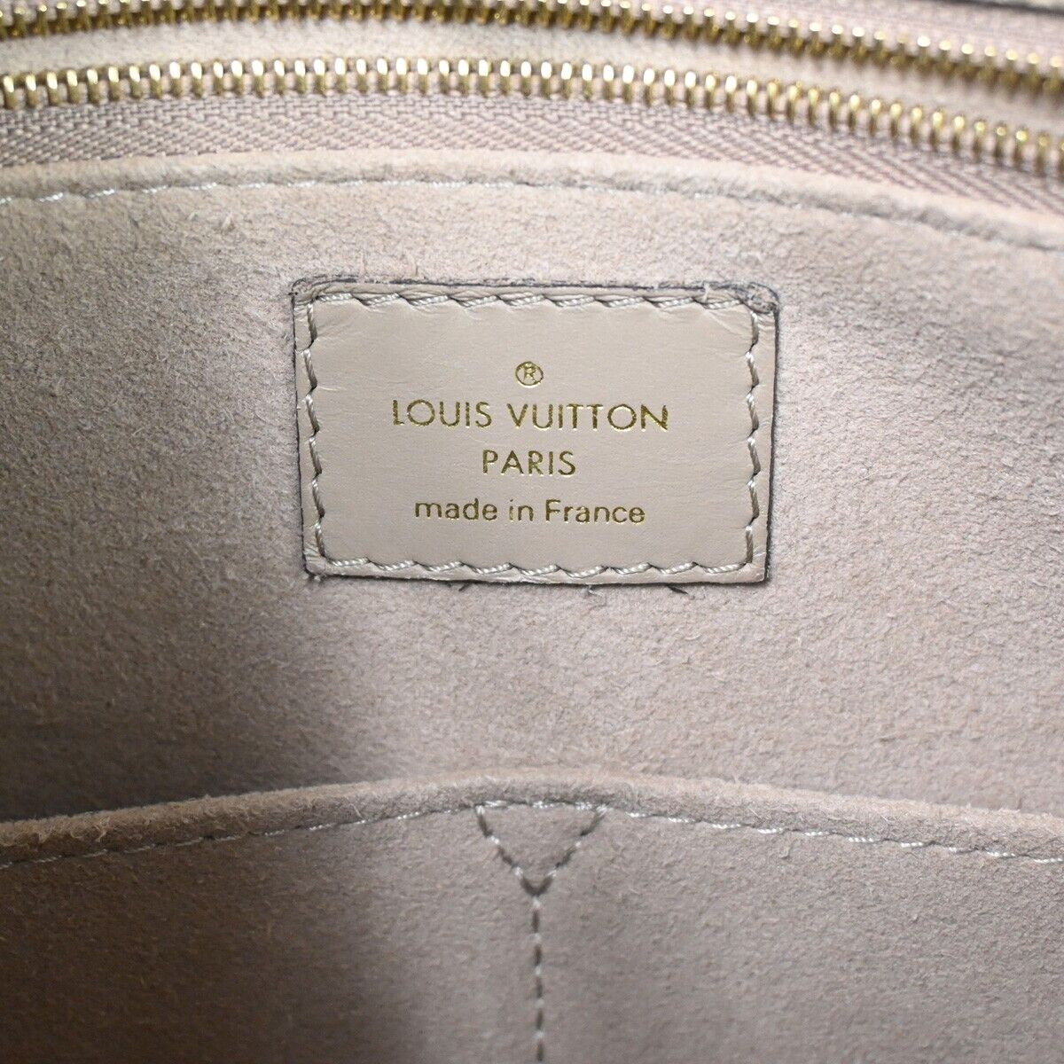 LOUIS VUITTON Onthego MM 2Way Hand Bag Monogram Empreinte Beige M45607 386RC815