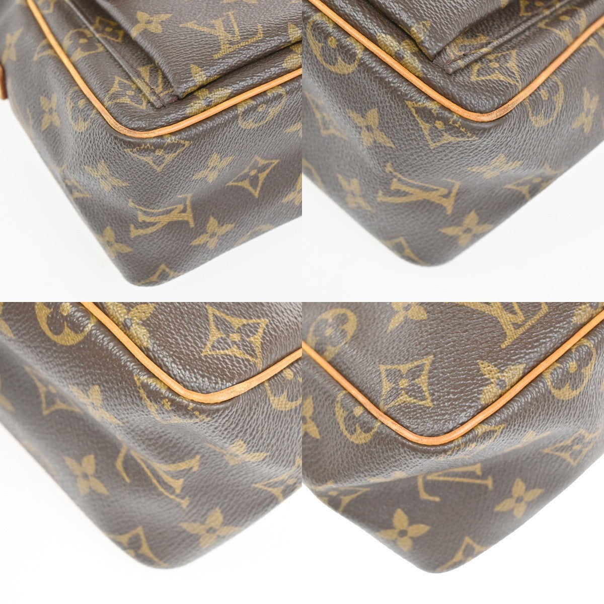 LOUIS VUITTON Viva Cite PM Shoulder Bag Monogram Leather Brown M51165 57TA639