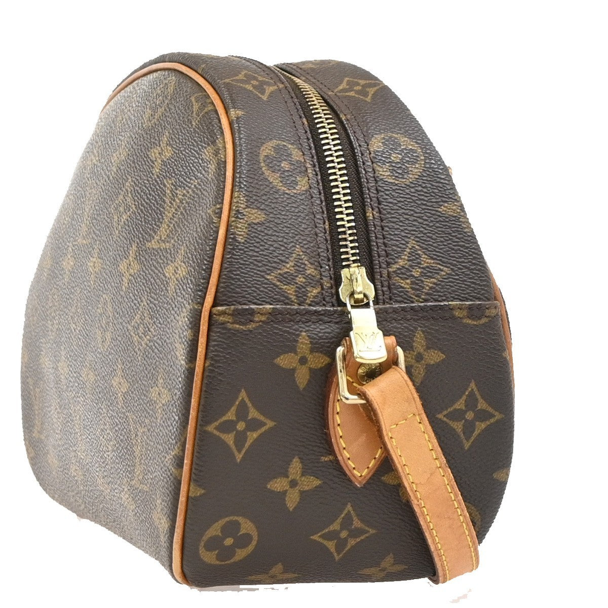LOUIS VUITTON Blois Crossbody Shoulder Bag Monogram Leather Brown M51221 74PA060