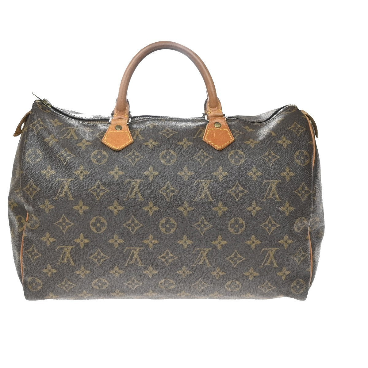 LOUIS VUITTON Speedy 35 Travel Hand Bag Monogram Leather Brown M41524 33YH966