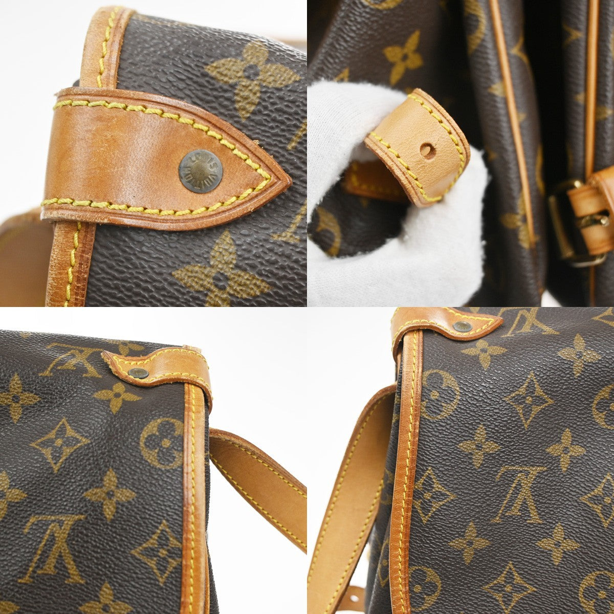 LOUIS VUITTON Saumur 35 Shoulder Bag Monogram Leather BN France M42254 18CA796