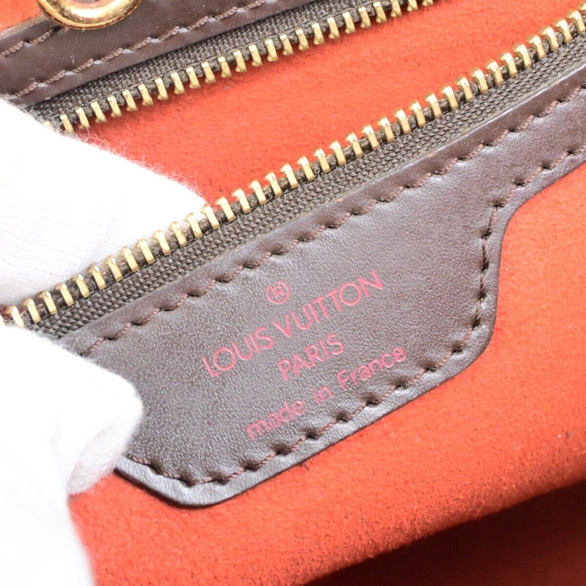 LOUIS VUITTON Manosque PM Shoulder Tote Bag Damier Leather Brown N51121 91FB498