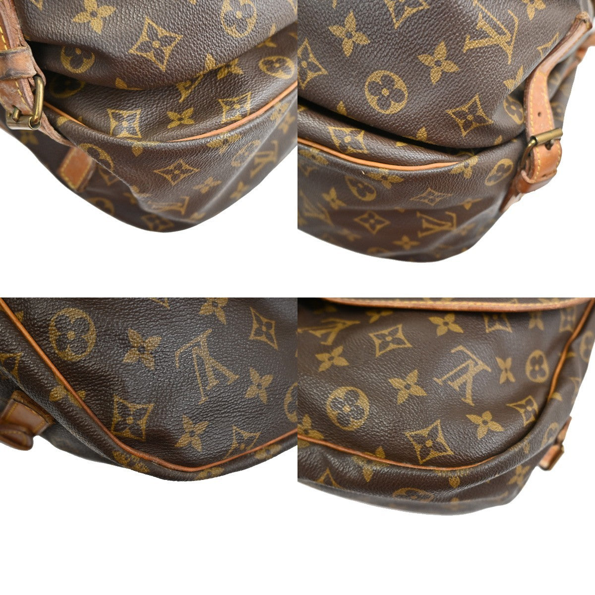 LOUIS VUITTON Saumur 35 Shoulder Bag Monogram Leather BN France M42254 39SA068