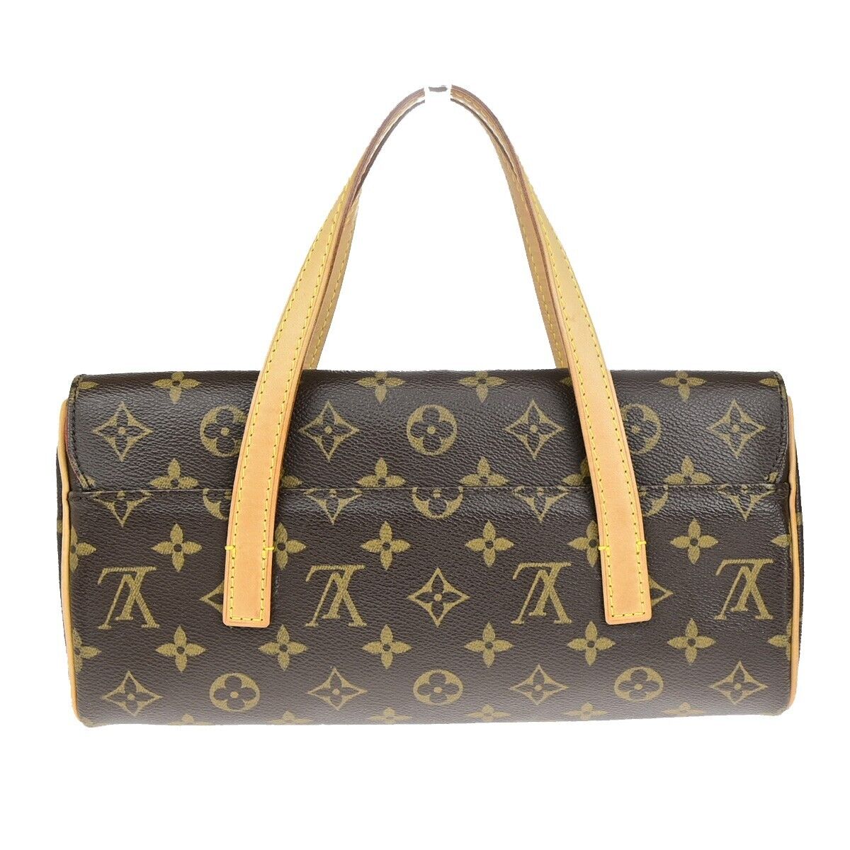 LOUIS VUITTON Sonatine Hand Bag Monogram Leather Brown France M51902 96ED206