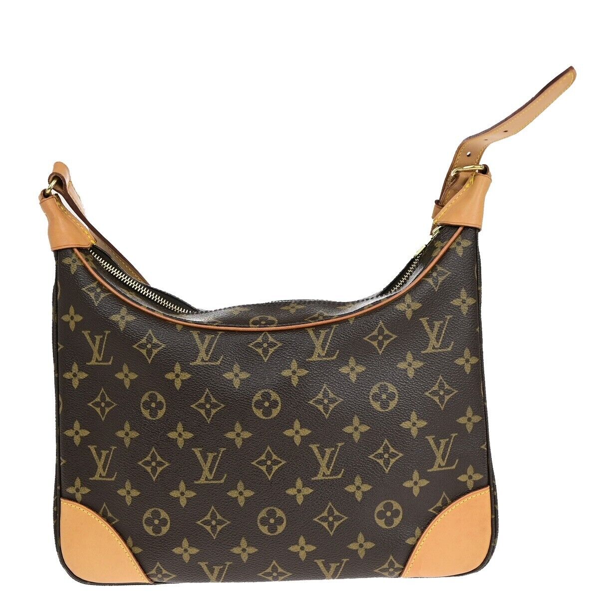 LOUIS VUITTON Boulogne 30 Shoulder Bag Monogram Leather Brown M51265 41EB469