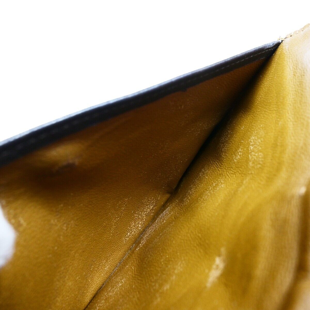 CHANEL CC Logo Matelasse Mini Pouch Wallet Coin Case Leather Brown Gold 62EB312