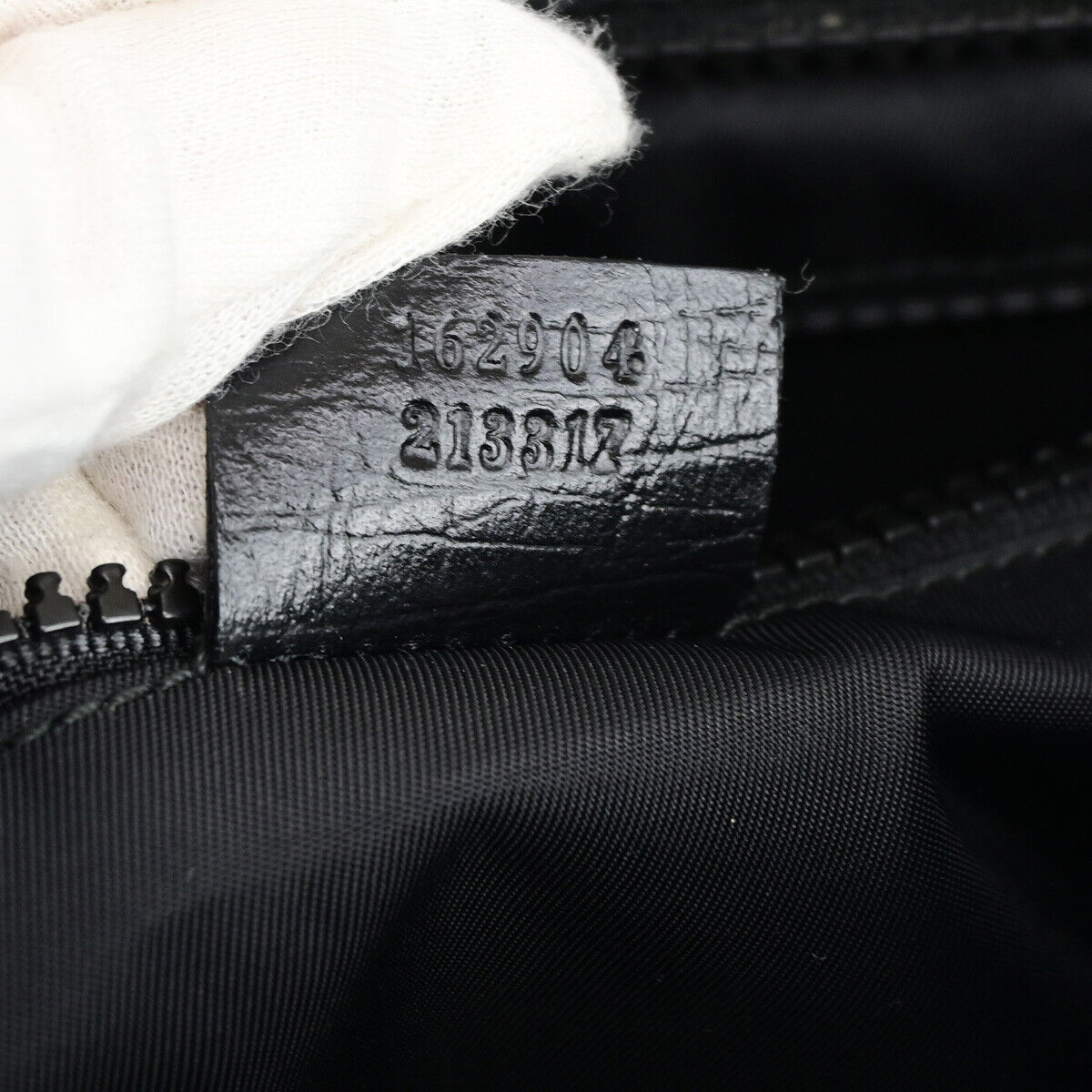 GUCCI Logo GG Pattern Crossbody Shoulder Bag PVC Leather Black Italy 10RK725