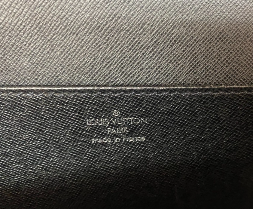 LOUIS VUITTON LV Moskova Briefcase Hand Bag Taiga Leather Ardoise M30032 64KC746