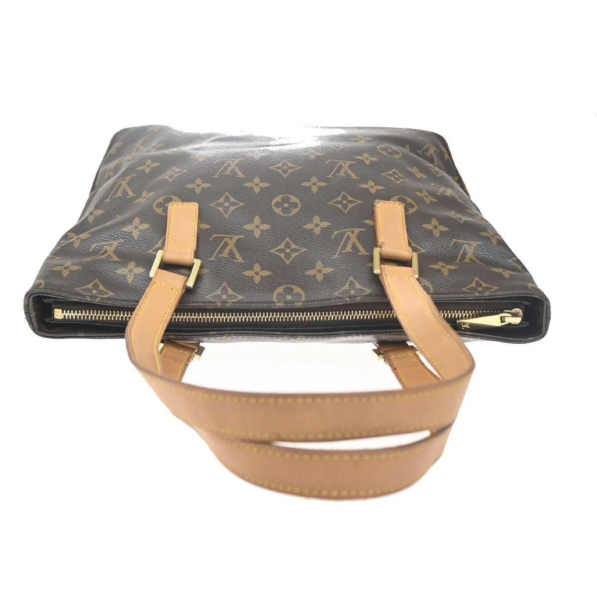 LOUIS VUITTON Cabas Piano Shoulder Bag Monogram Leather Brown M51148 70EF801