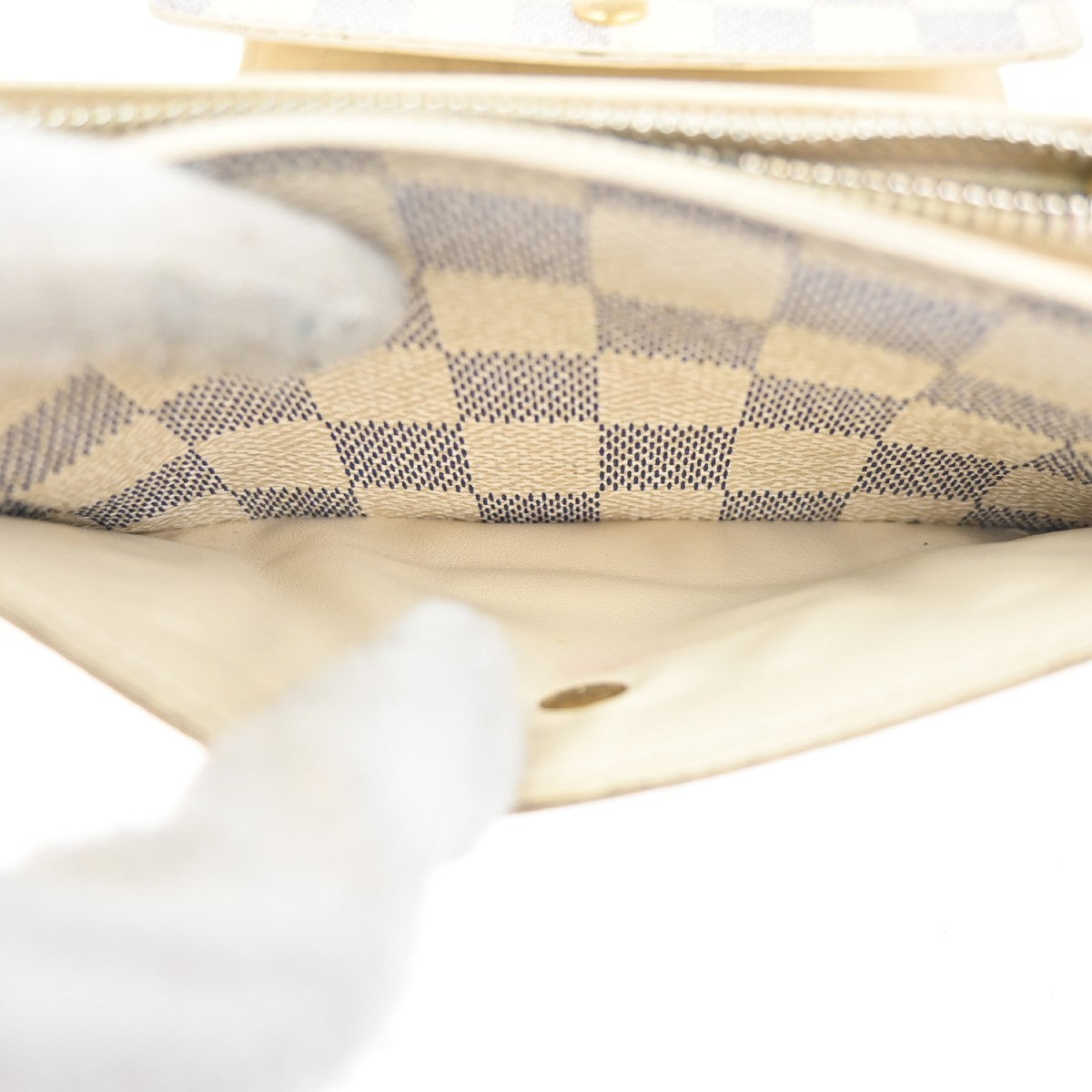 LOUIS VUITTON Portefeuille Alexandra Wallet Damier Azur Leather N63068 67KC474