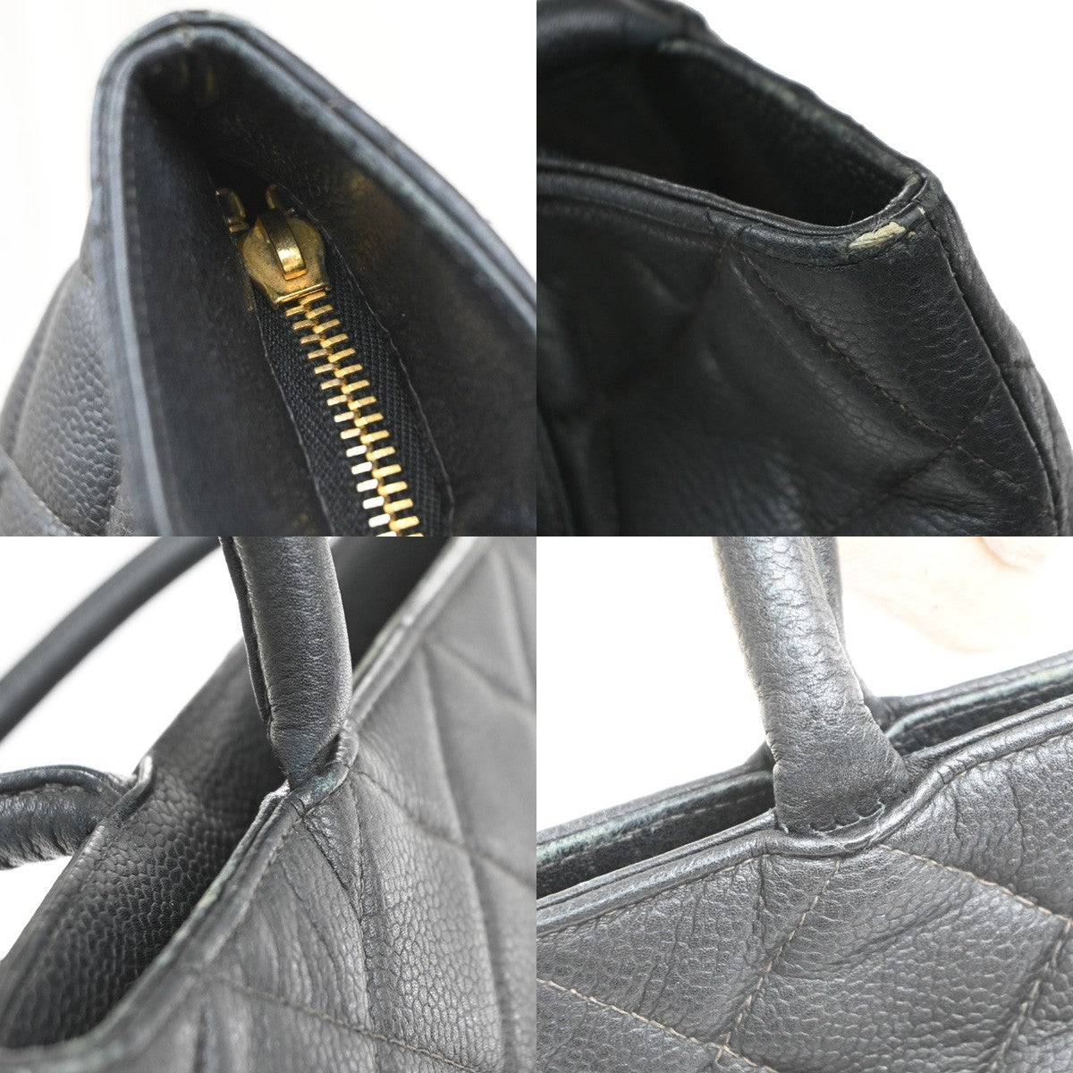 CHANEL CC Matelasse Medallion Hand Tote Bag Grained Calfskin Leather VTE 99MA635