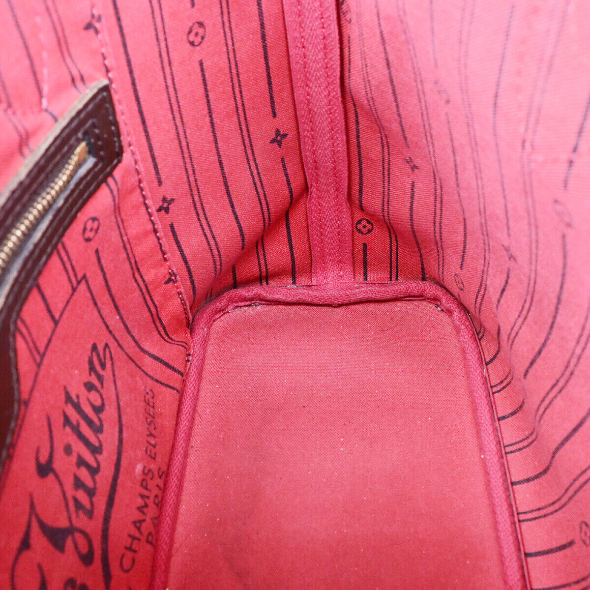 LOUIS VUITTON Neverfull PM Shoulder Tote Bag Damier Leather Brown N51109 79SJ514