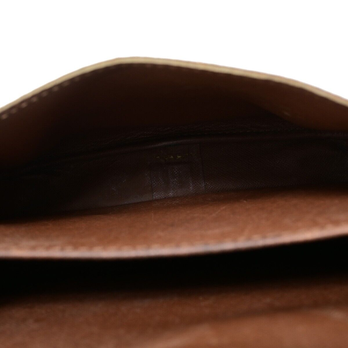LOUIS VUITTON Cartouchiere MM Shoulder Bag Monogram Leather Brown M51253 68HC030