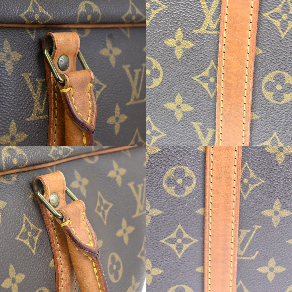 LOUIS VUITTON Sirius 45 Travel Hand Bag Monogram Leather Brown M41408 30CA927