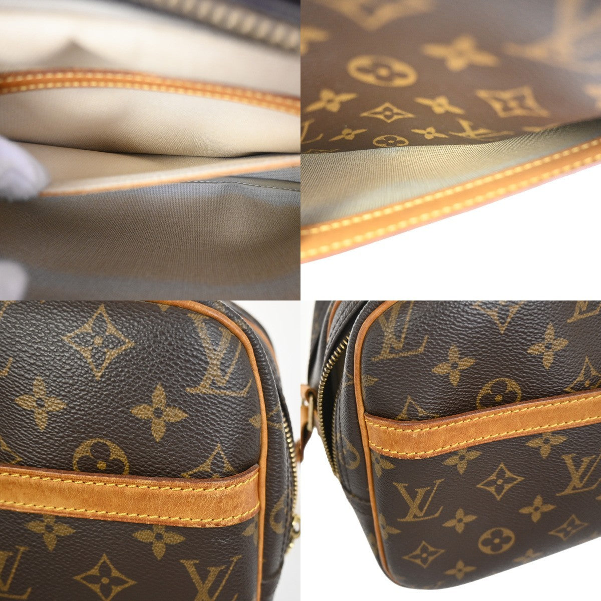 LOUIS VUITTON Reporter PM Crossbody Shoulder Bag Monogram Leather M45254 80KC892