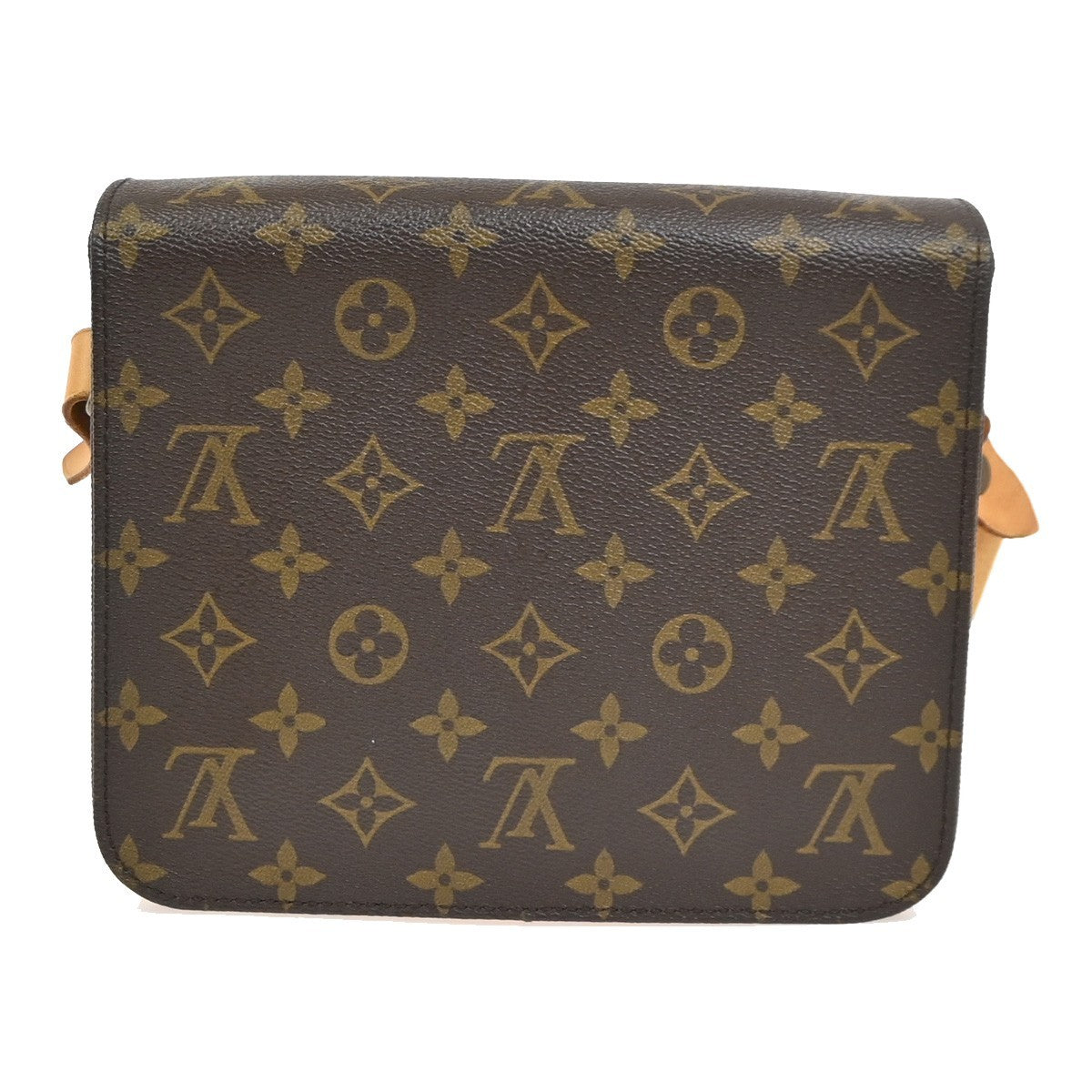 LOUIS VUITTON Cartouchiere MM Shoulder Bag Monogram Leather Brown M51253 16PA049