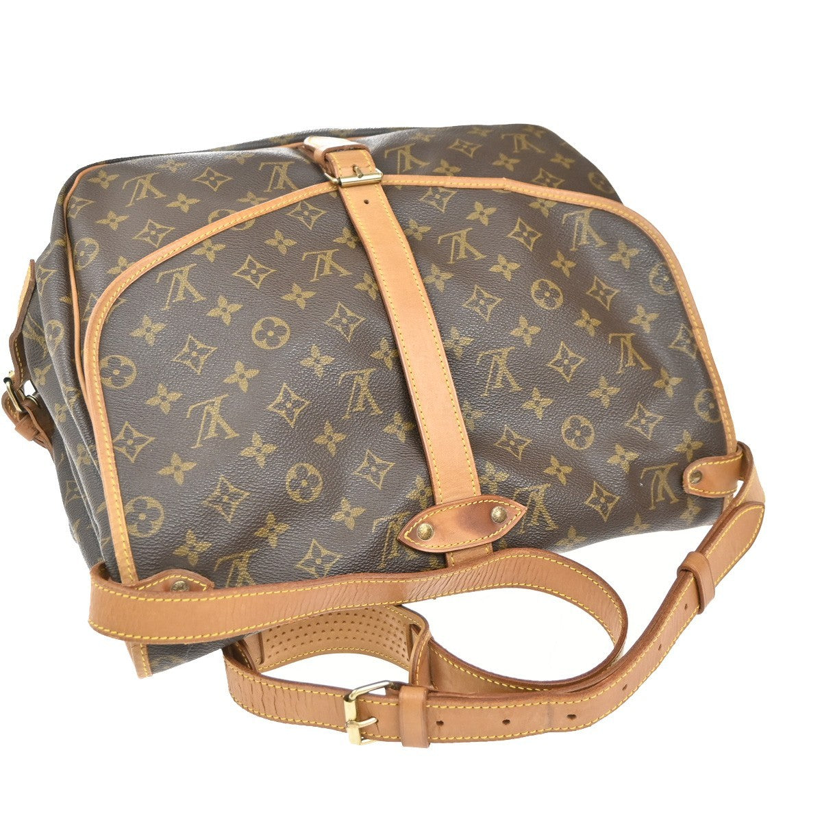 LOUIS VUITTON Saumur 35 Shoulder Bag Monogram Leather BN France M42254 70KP569
