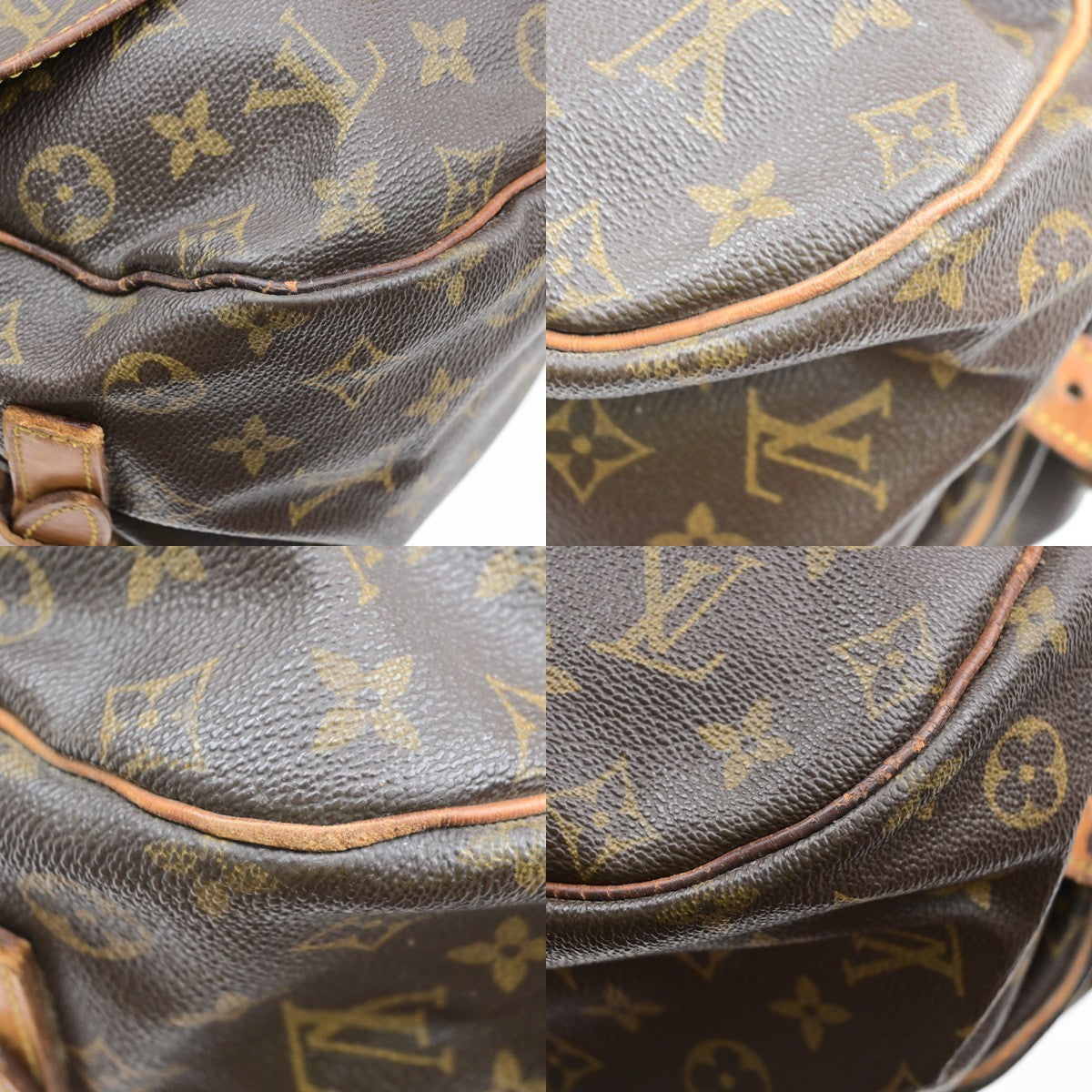 LOUIS VUITTON Saumur 35 Shoulder Bag Monogram Leather BN France M42254 80YJ223