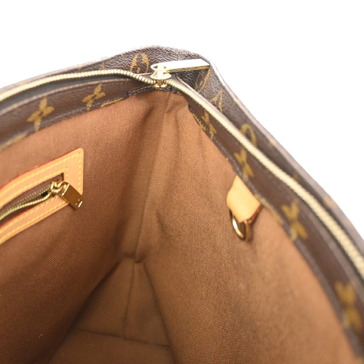 LOUIS VUITTON Cabas Piano Shoulder Bag Monogram Leather Brown M51148 16CA256