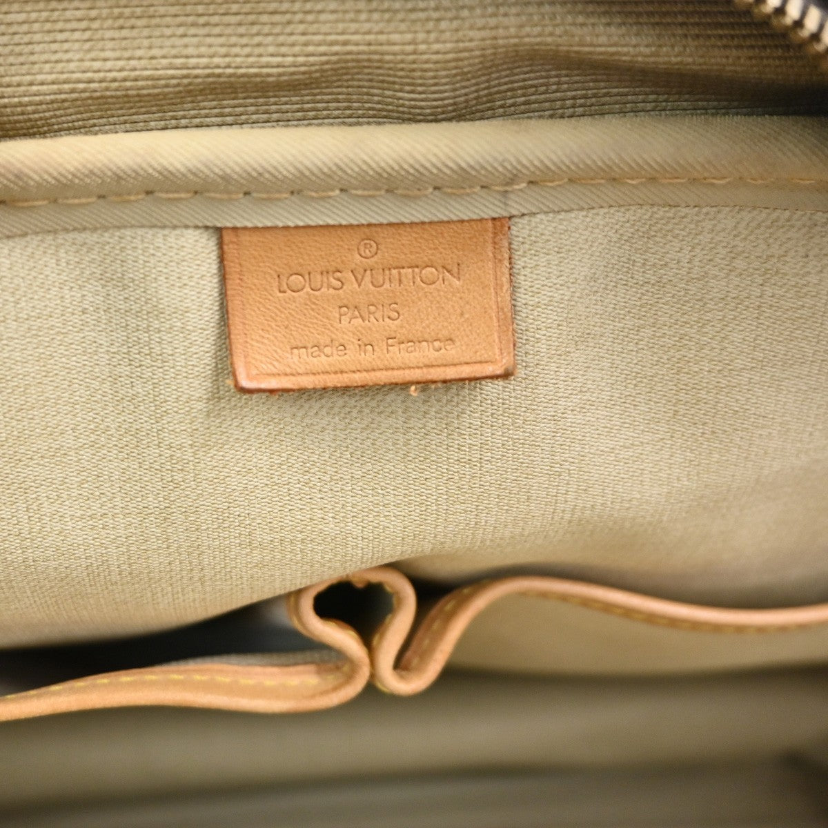 LOUIS VUITTON LV Logo Deauville Hand Bag Monogram Leather Brown M47270 31KC607
