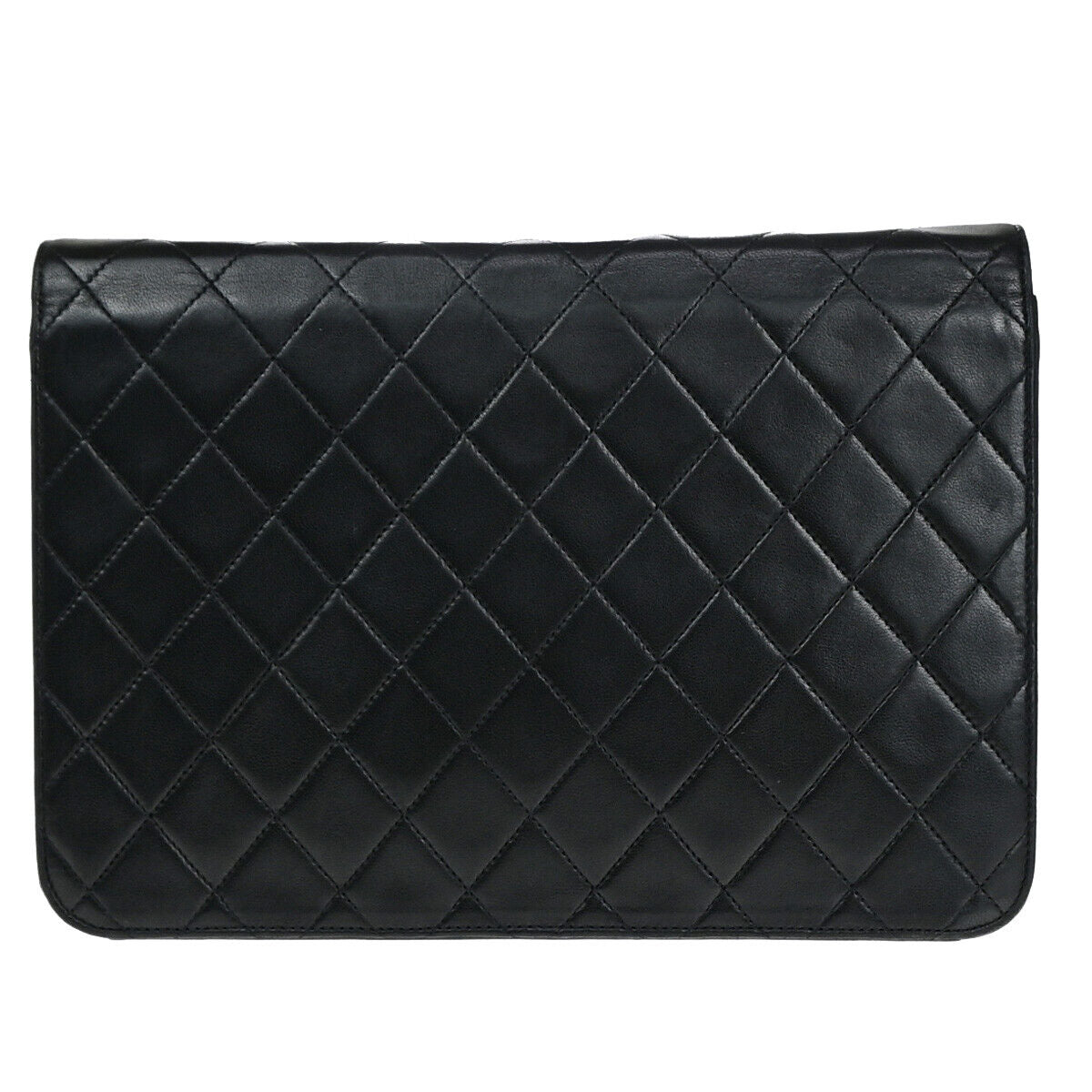 CHANEL CC Matelasse 25 Chain Shoulder Bag Leather Black GHW Vintage 392RJ899