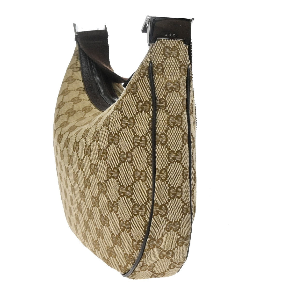 GUCCI Logo GG Pattern Crossbody Shoulder Bag Canavs Leather BN SHW Italy 70YJ143