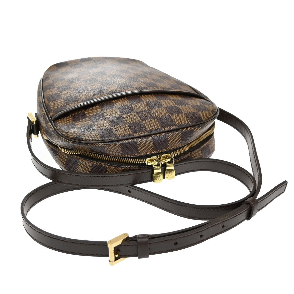 LOUIS VUITTON Ipanema PM Shoulder Bag Damier Ebene Leather Brown N51294 25EE275