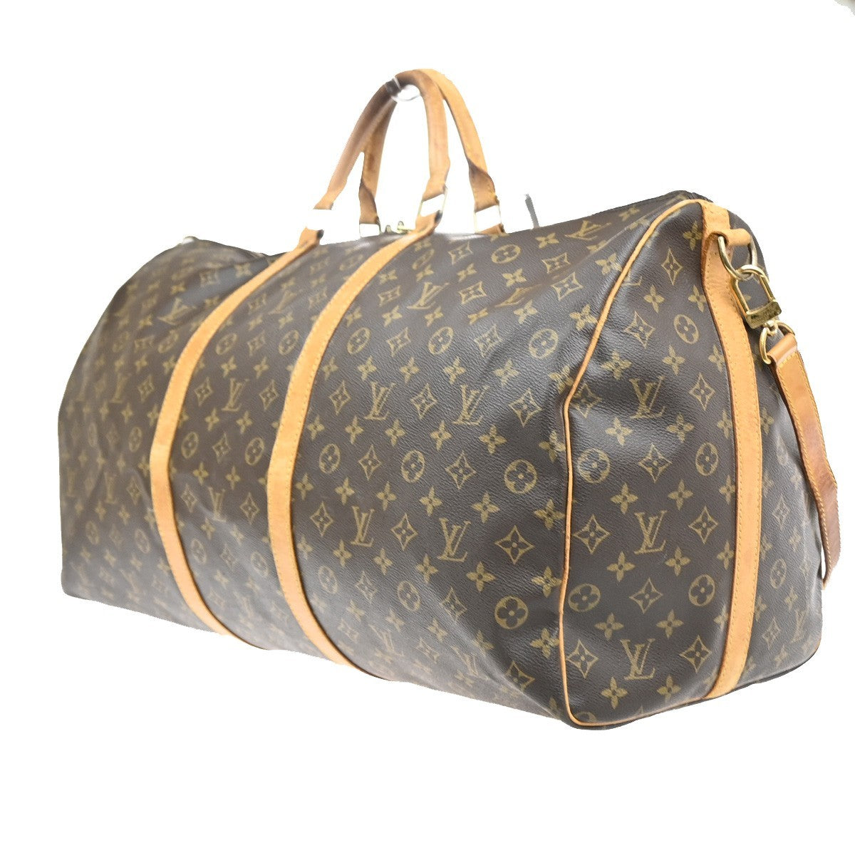 LOUIS VUITTON Keepall Bandouliere 60 2Way Hand Bag Monogram Brown M41412 82PA004
