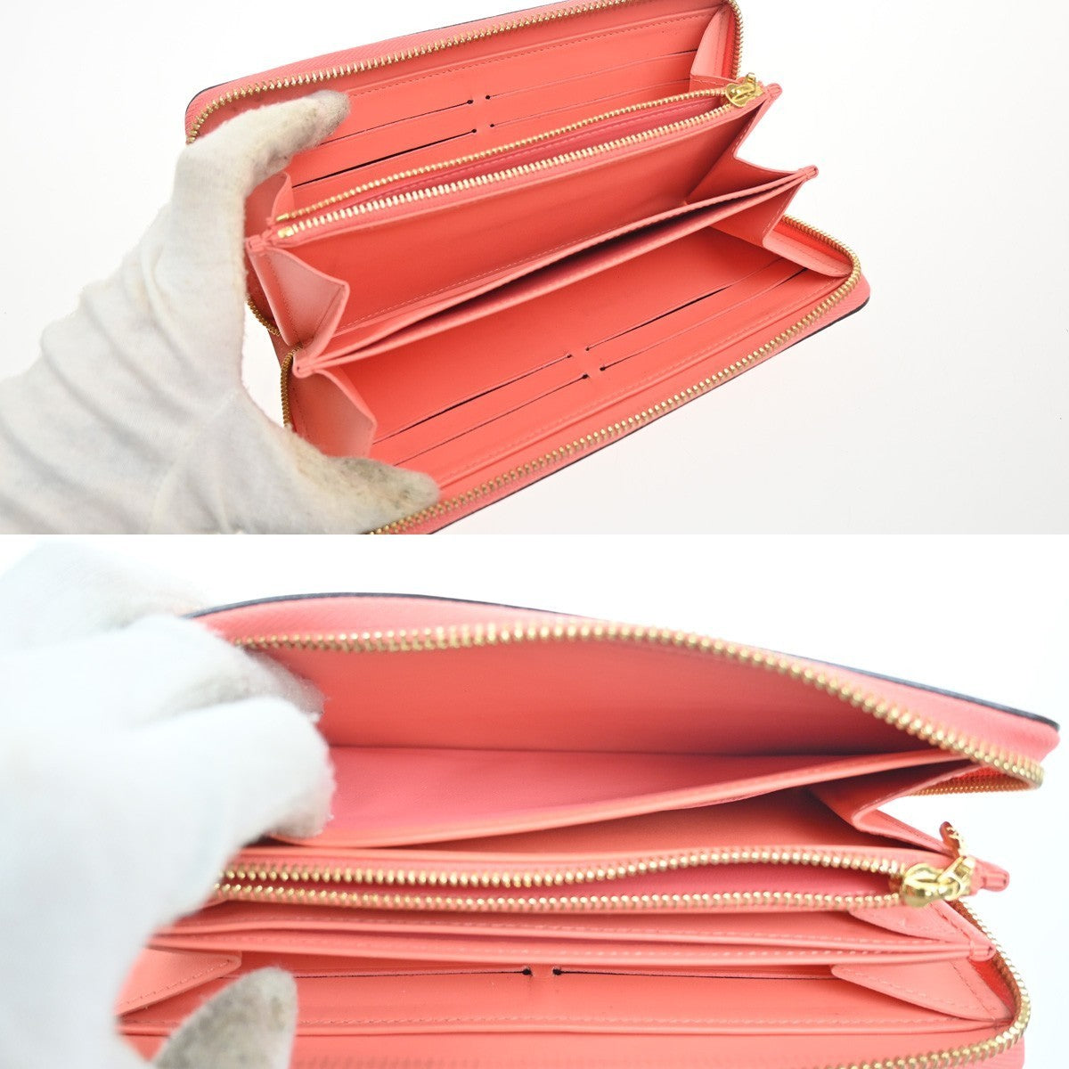 LOUIS VUITTON Zippy Wallet Sweet Monogram Vernis Patent Leather M90124 70MA355