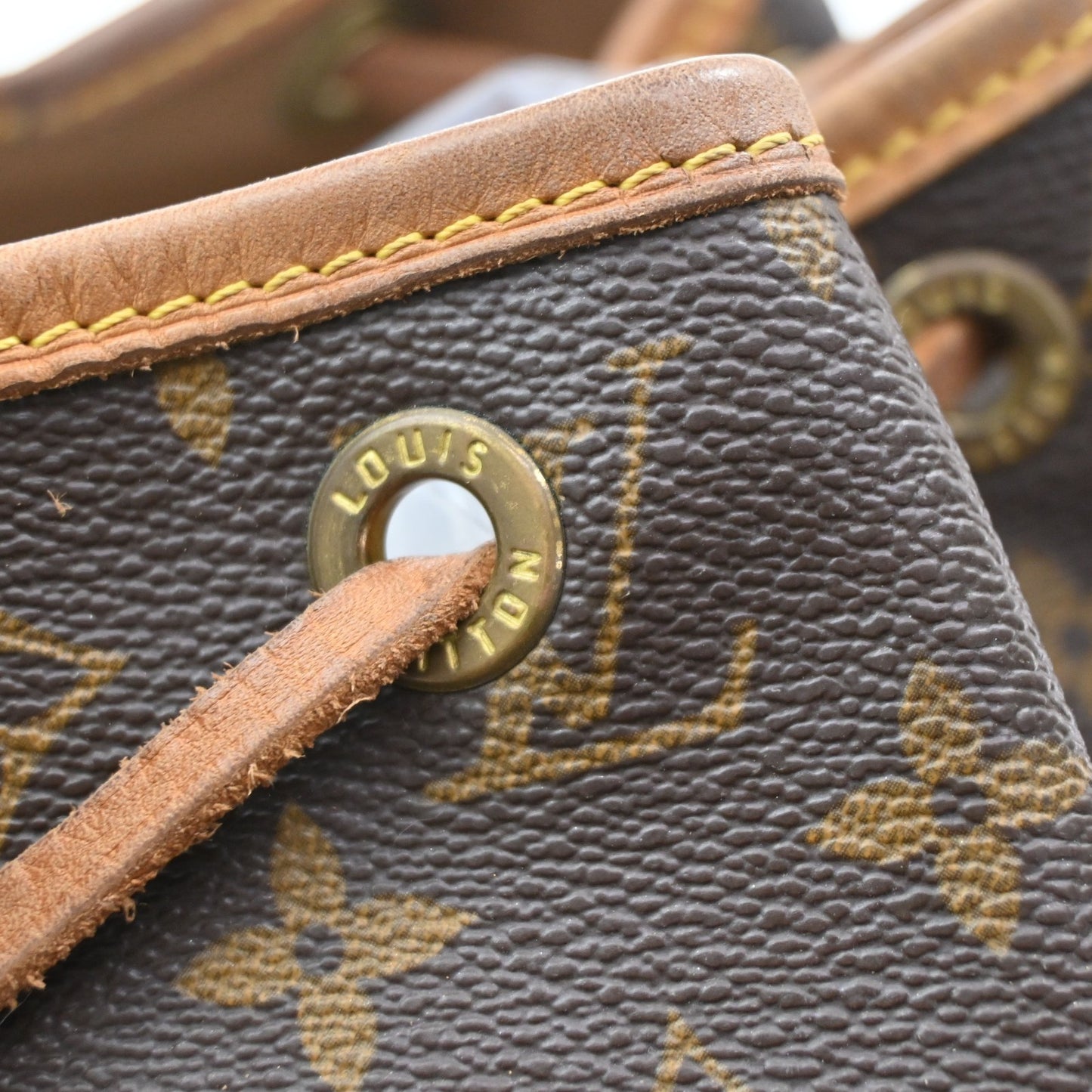 LOUIS VUITTON Montsouris MM Backpack Bag Monogram Leather Brown M51136 15KD141