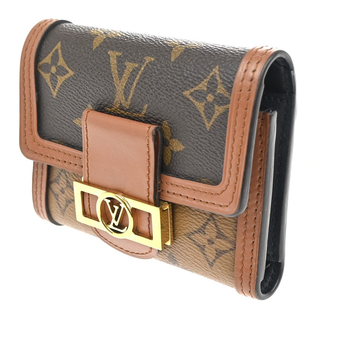 LOUIS VUITTON Dauphine Compact Wallet Monogram Reverse Leather M68725 83CA637