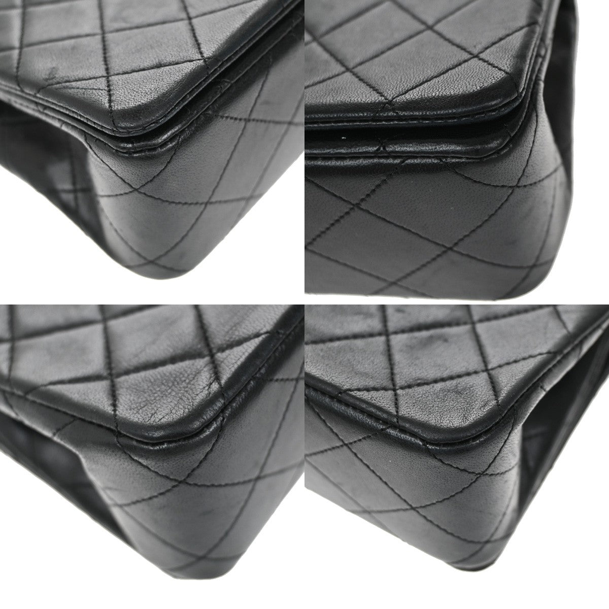 CHANEL CC Mini Matelasse Chain Shoulder Bag Leather Black GHW Vintage 385RL426