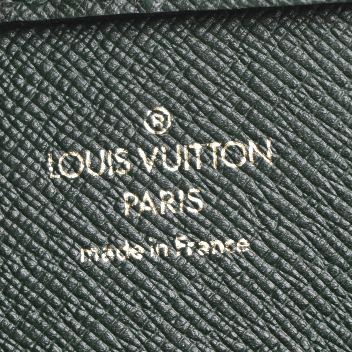 LOUIS VUITTON LV Logo BAIKAL Clutch Hand Bag Taiga Leather Epicea M30184 86KC096