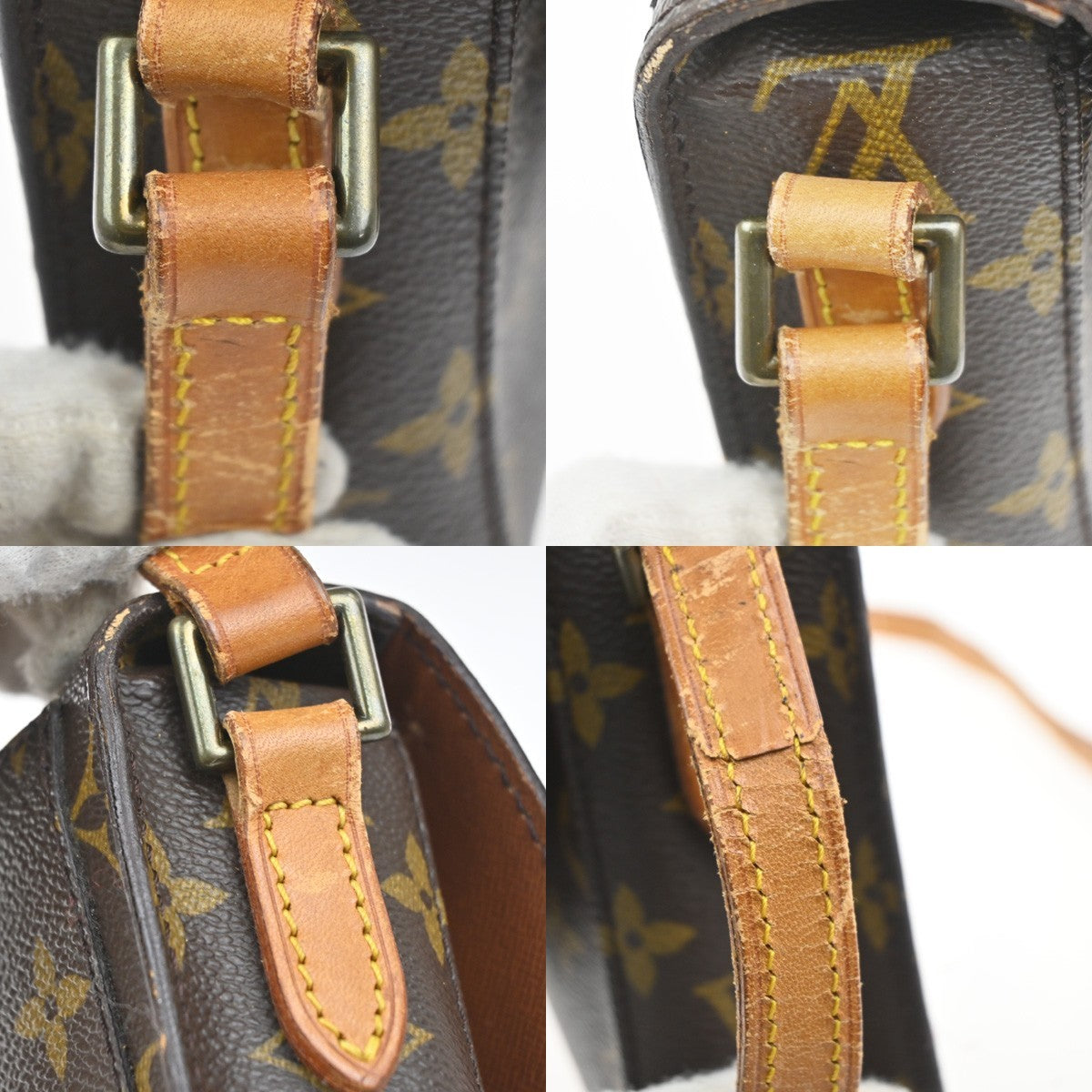 LOUIS VUITTON Mini Saint Cloud Shoulder Bag Monogram Leather BN M51244 32MA504