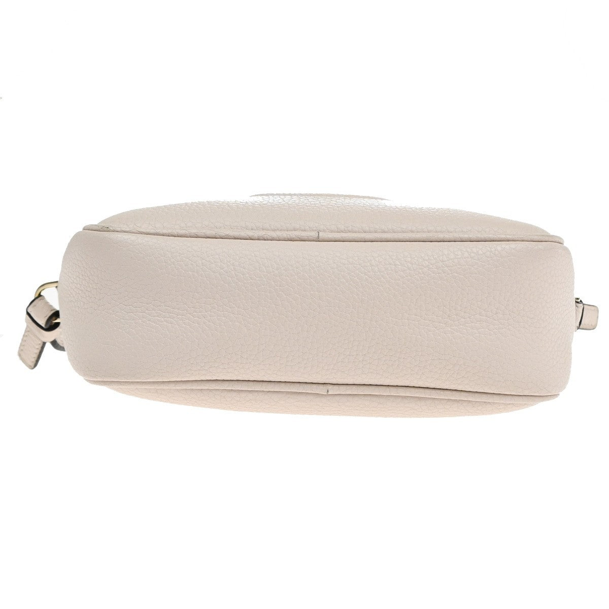 SALVATORE FERRAGAMO Logo Gancini Mini Shoulder Bag Leather White GWH 38EF396