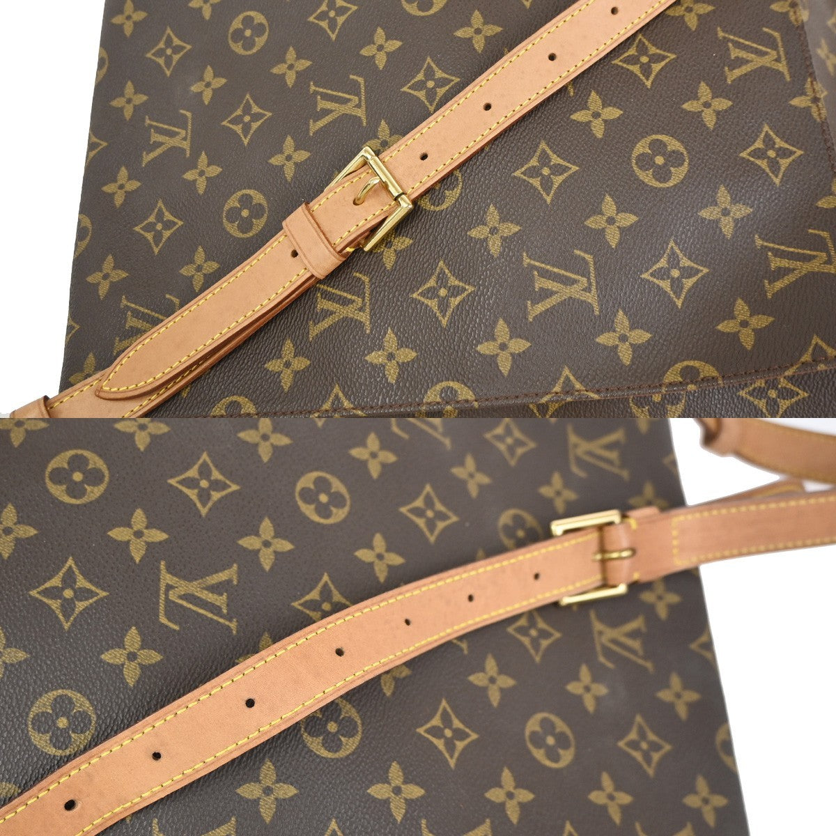 LOUIS VUITTON Musette Shoulder Bag Monogram Leather Brown France M51256 72KC826