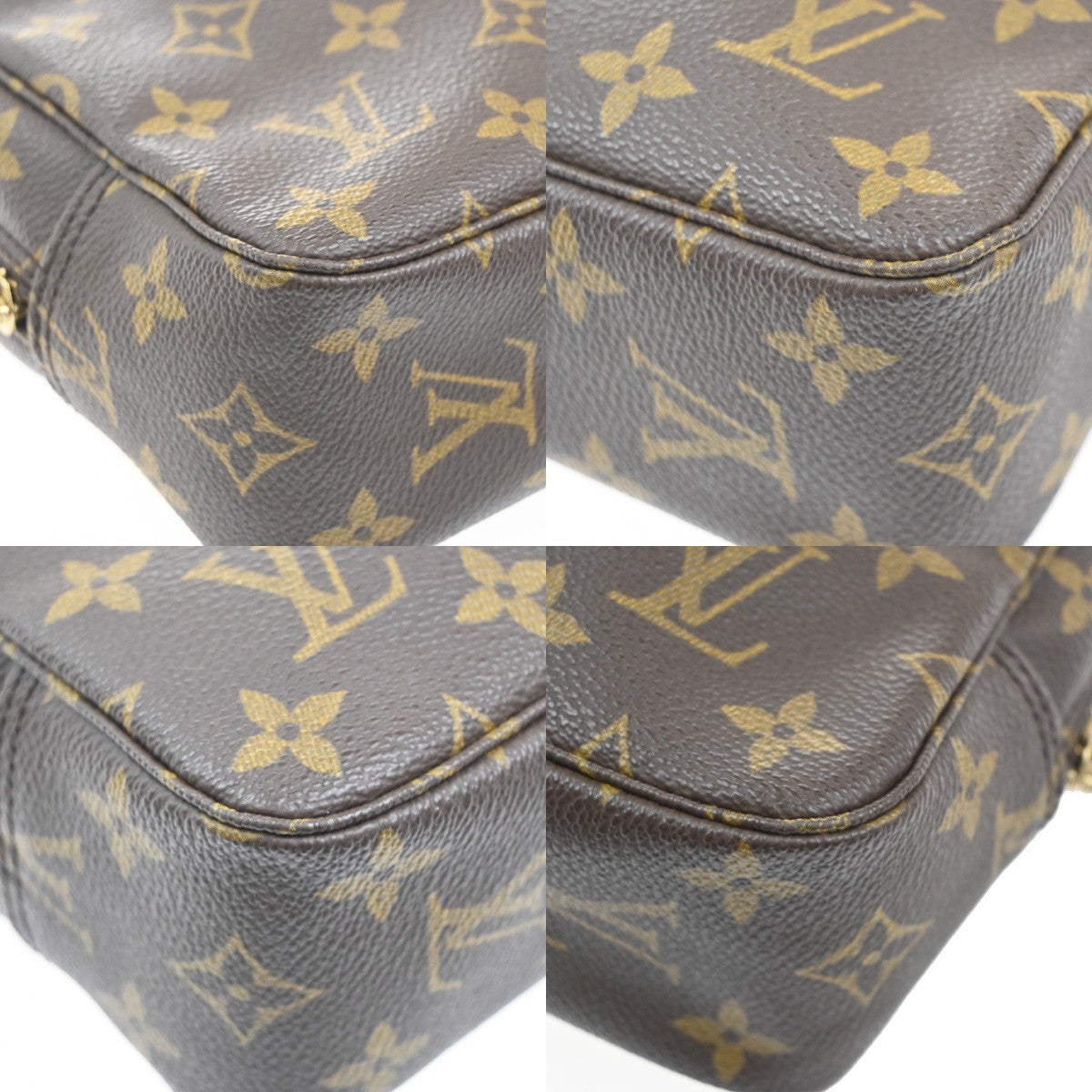 LOUIS VUITTON Trousse Toilette 23 Clutch Hand Bag Monogram Brown M47524 04MA311