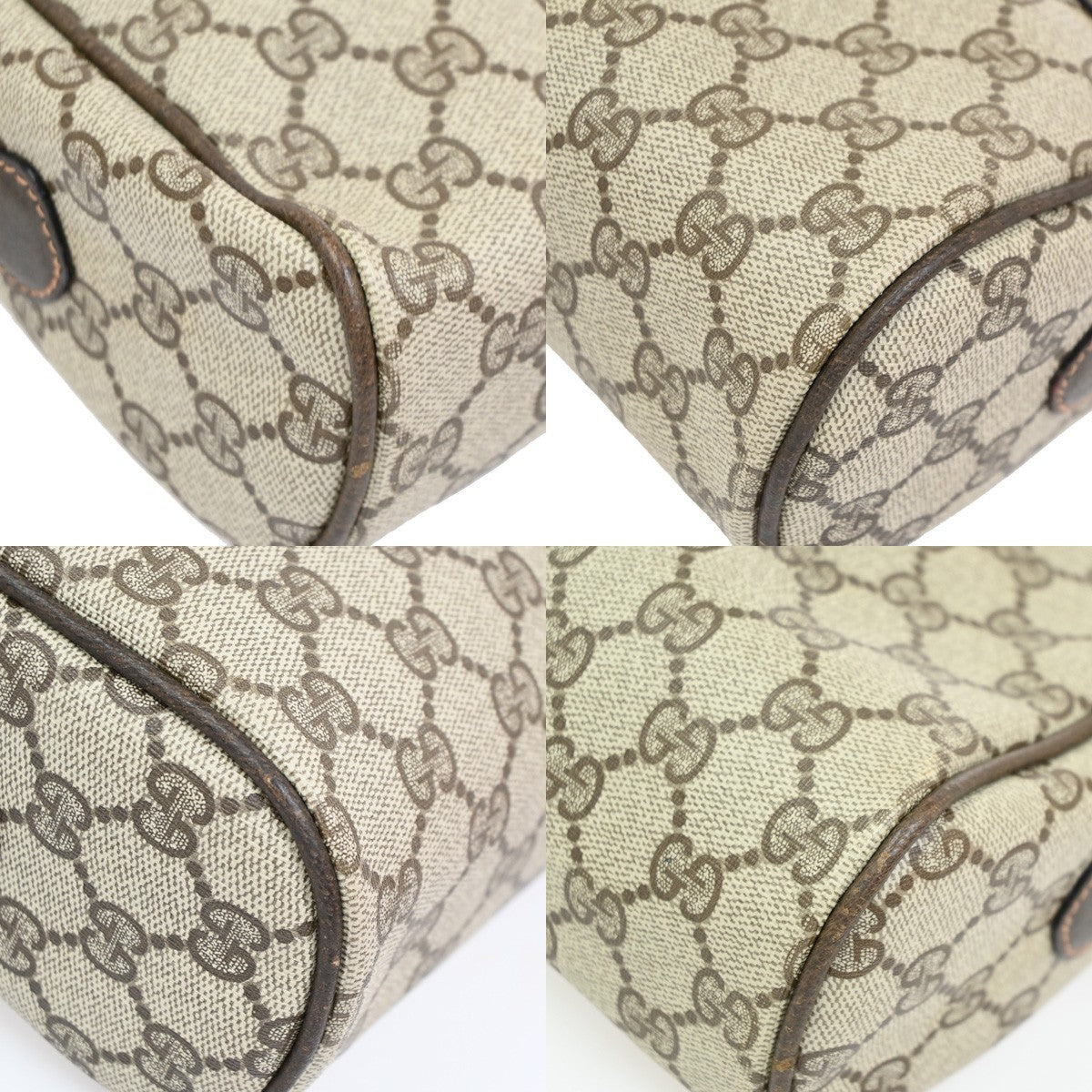 Gucci Logo GG Pattern Sherry Crossbody  Shoulder Bag PVC Leather Brown 37CA993